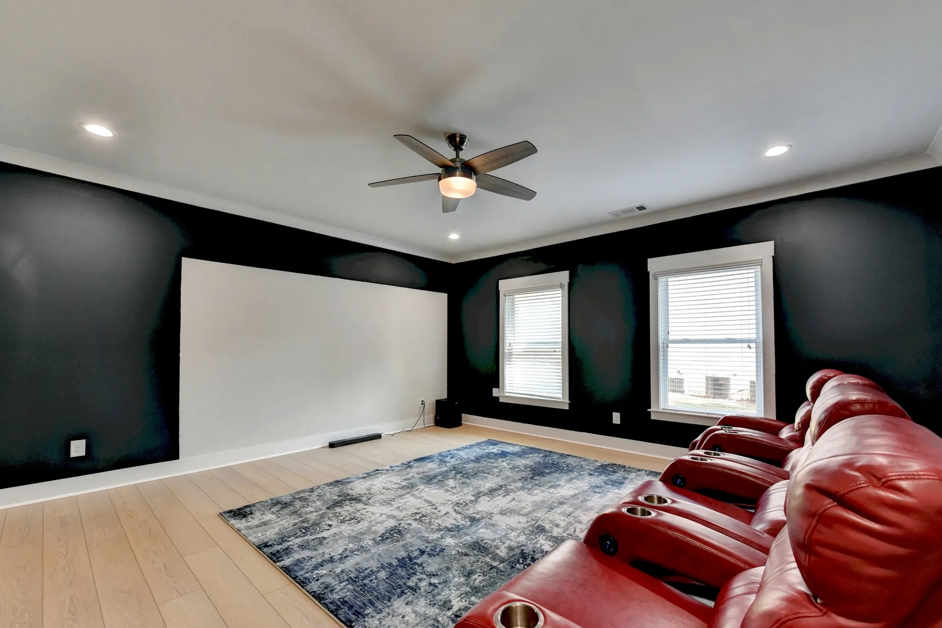 Terrace-level media room